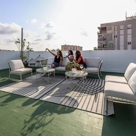 Apartamento Acogedor Estudio A Metros De La Playa, Con Zonas Comunes Y Terraza 3b Valência