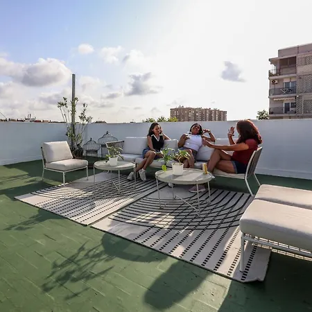 Acogedor Estudio A Metros De La Playa, Con Zonas Comunes Y Terraza 3b *